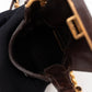 Studded Crossbody Phone Bag Brown Leather