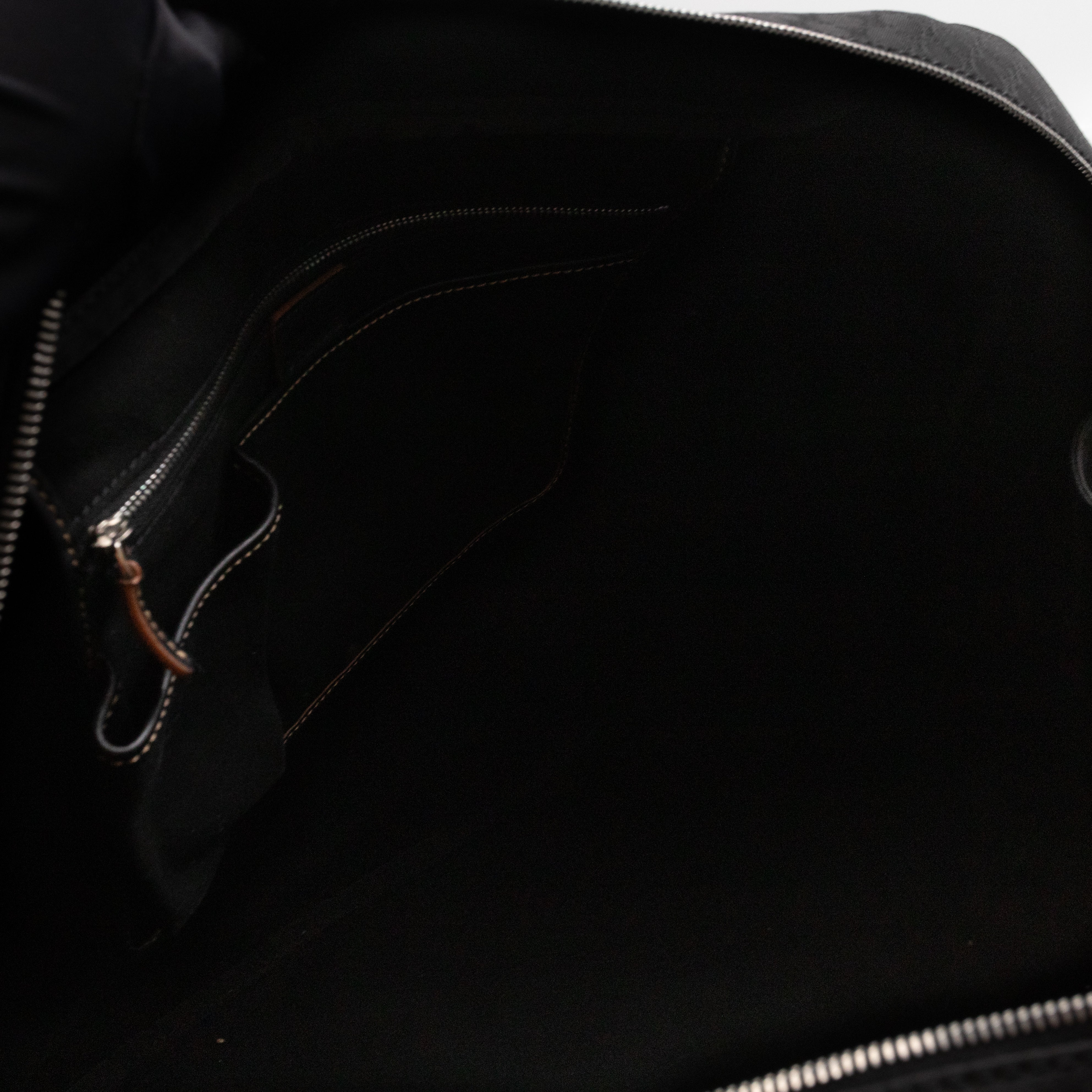 Macadam Duffle Nylon and Leather Travel Bag