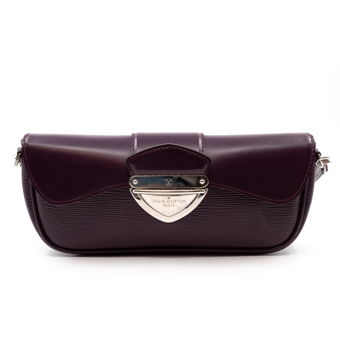 Pochette Montaigne Epi Leather Cassis