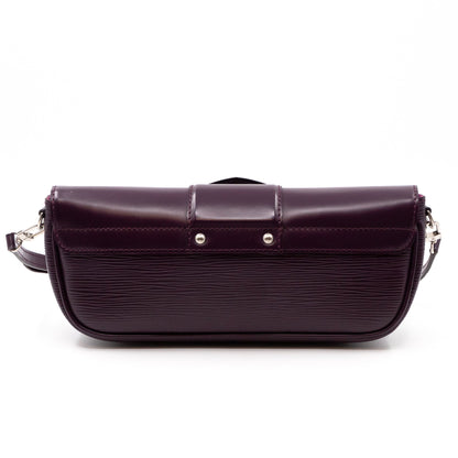 Pochette Montaigne Epi Leather Cassis