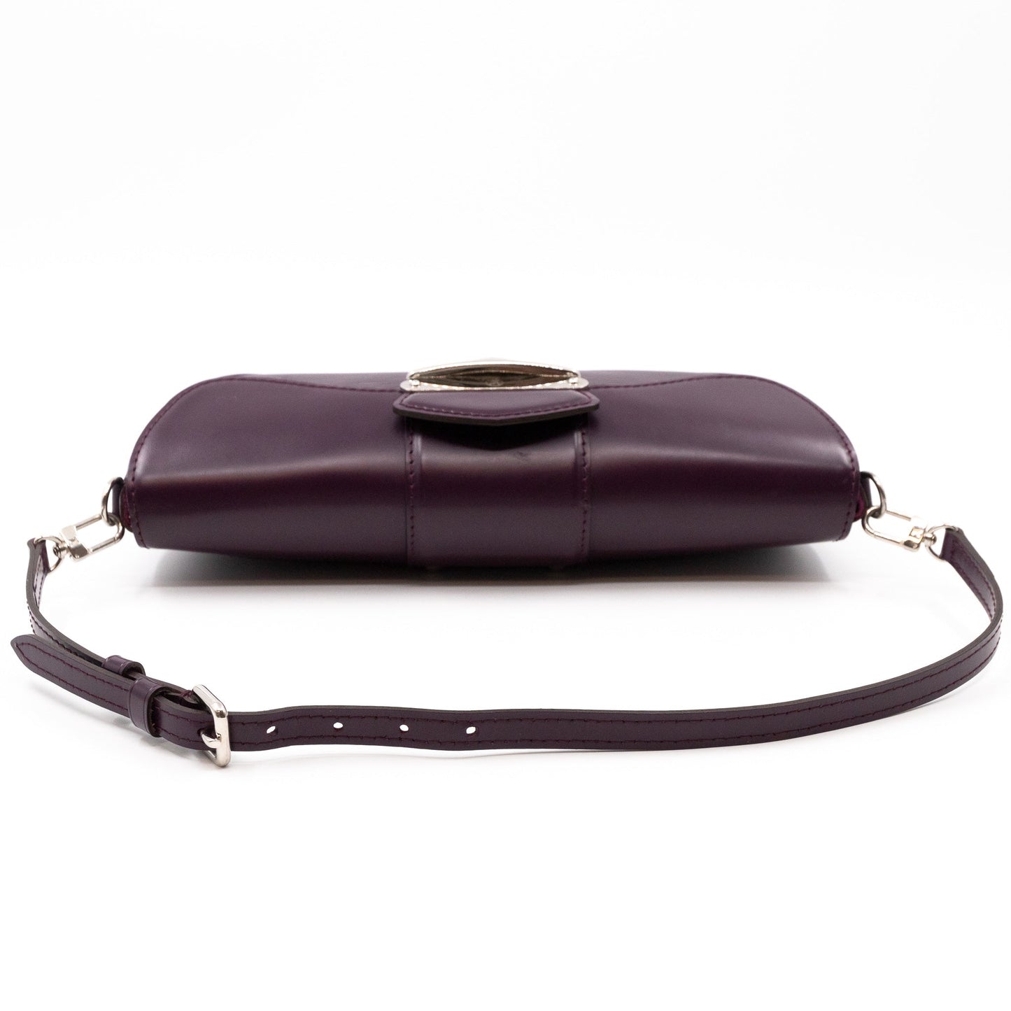 Pochette Montaigne Epi Leather Cassis