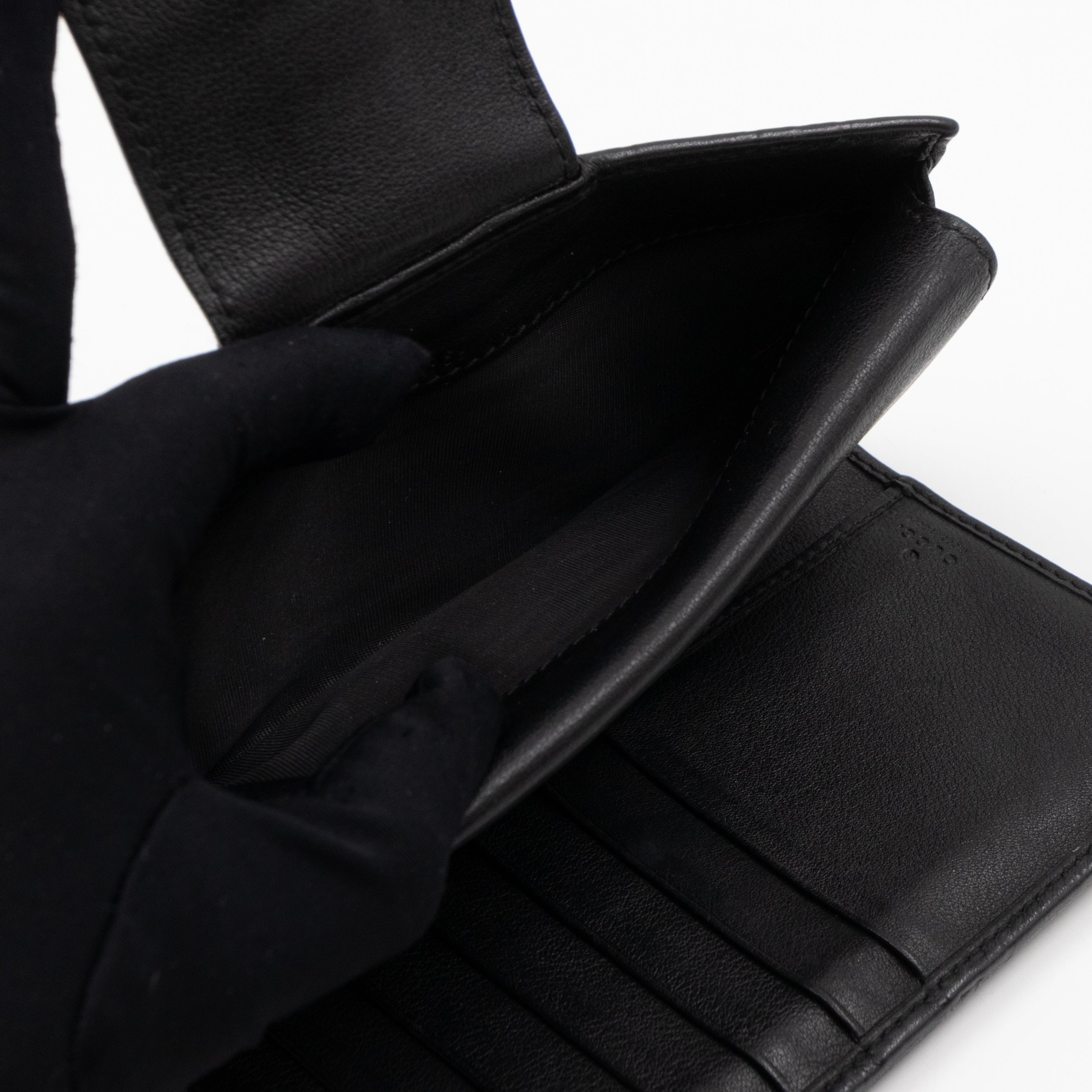 Guccissima Black Leather Wallet