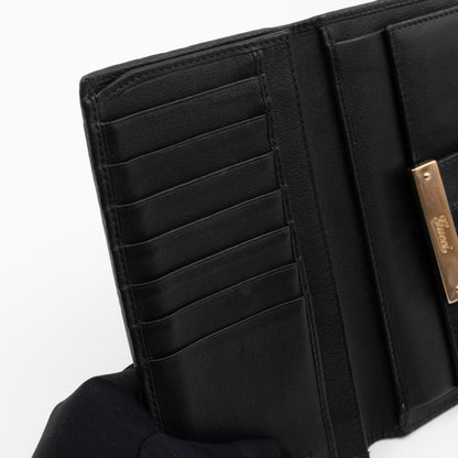 Guccissima Black Leather Wallet
