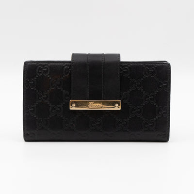 Guccissima Black Leather Wallet