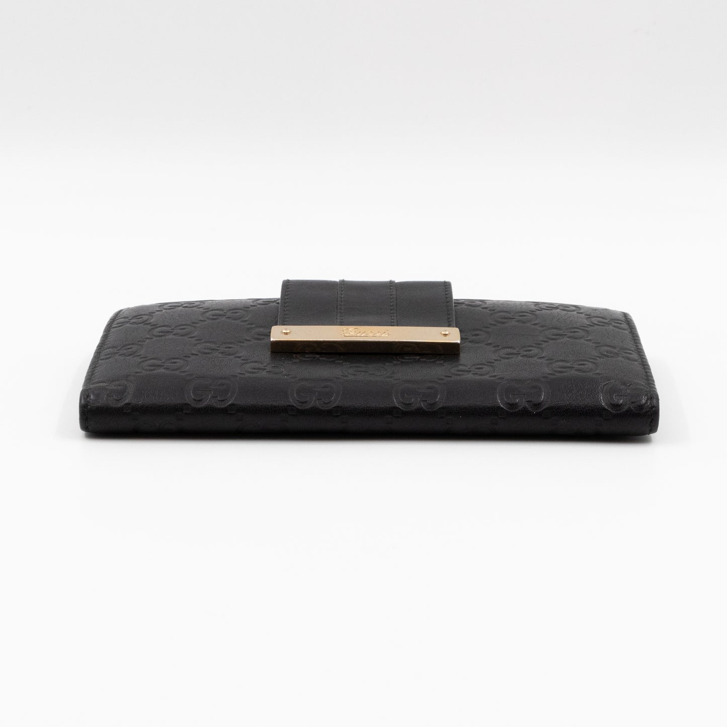 Guccissima Black Leather Wallet