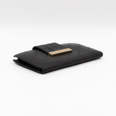 Guccissima Black Leather Wallet