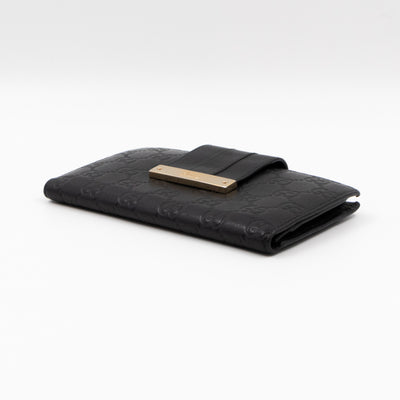 Guccissima Black Leather Wallet