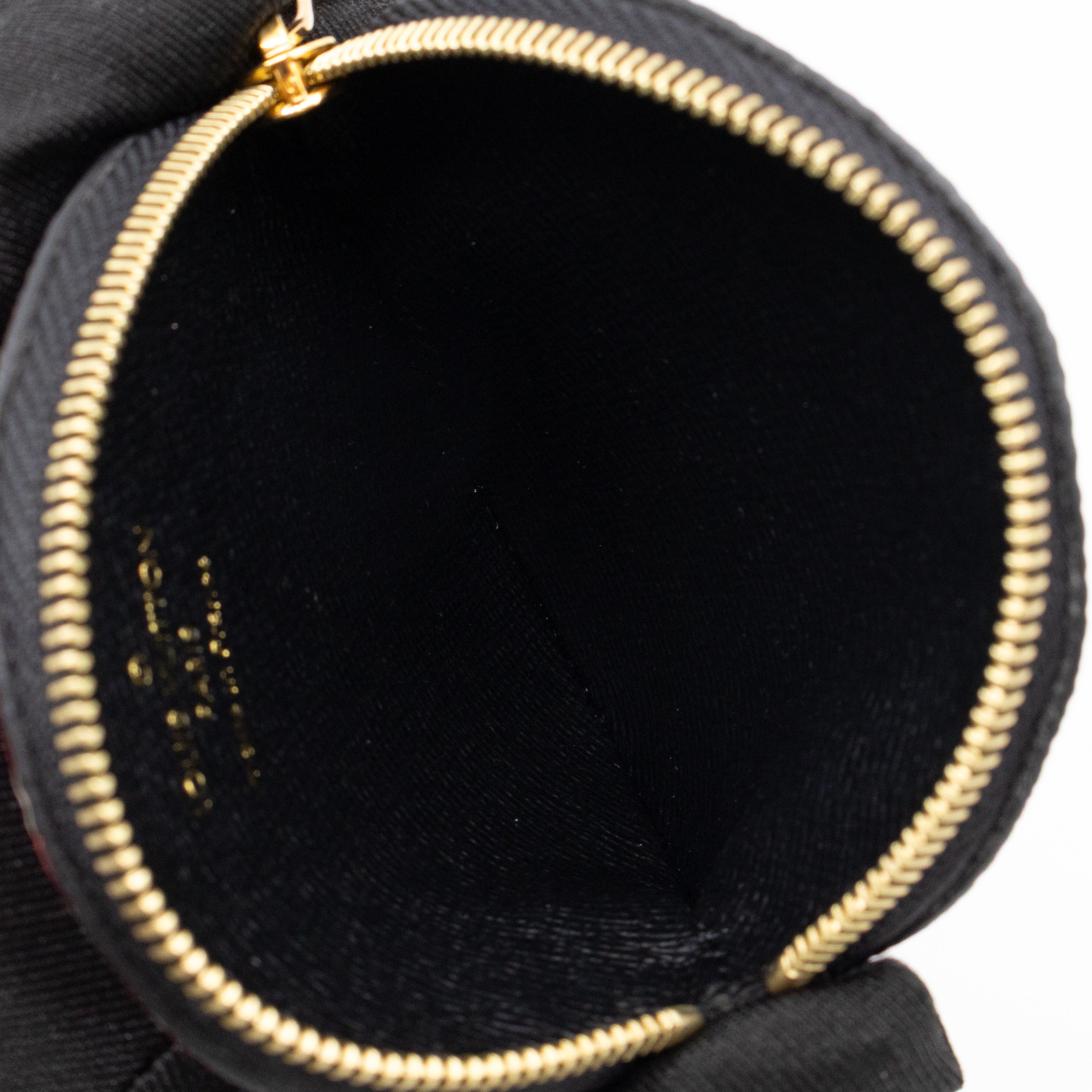 Round Coin Purse Crafty Cream & Red