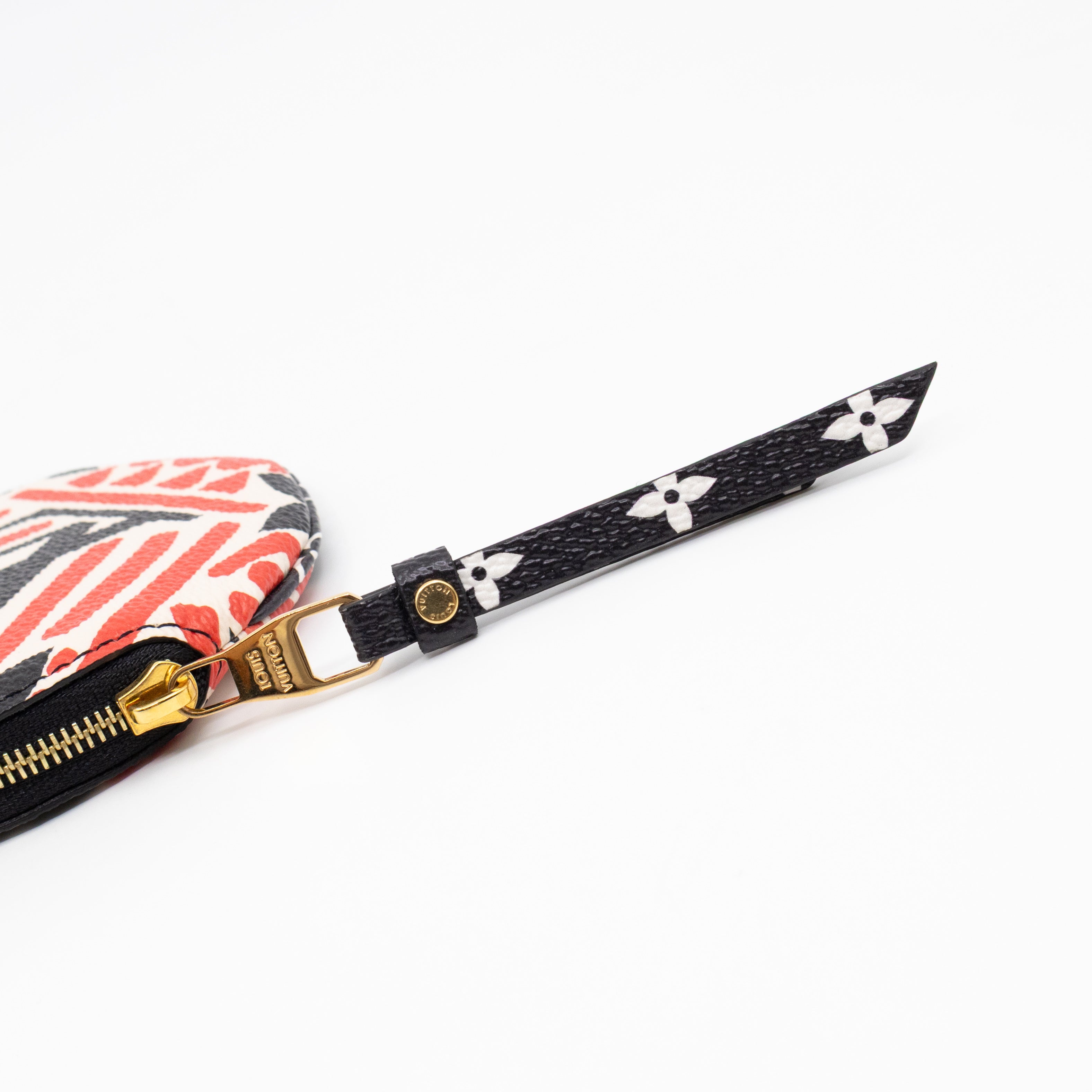 Round Coin Purse Crafty Cream & Red