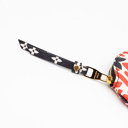 Round Coin Purse Crafty Cream & Red