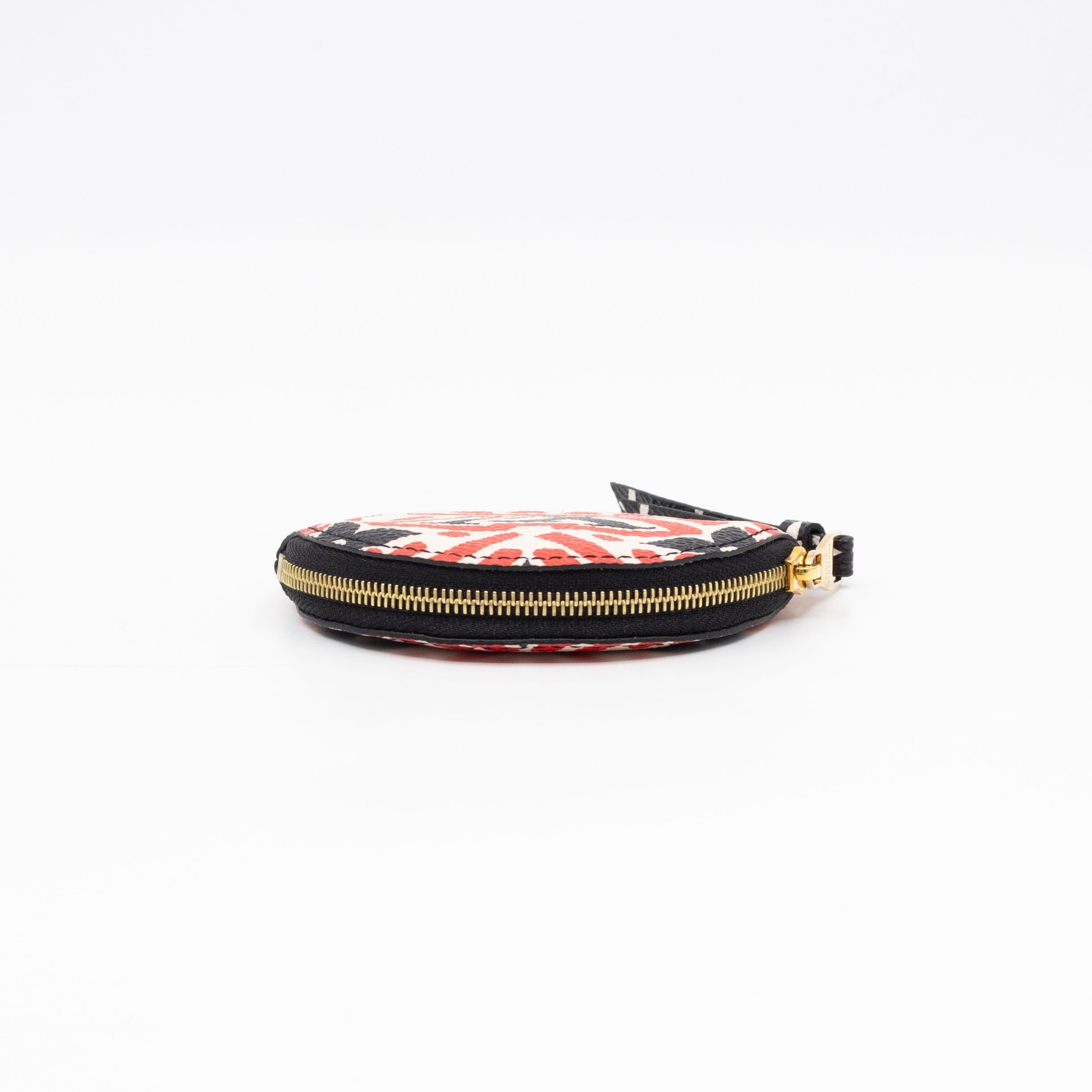 Round Coin Purse Crafty Cream & Red