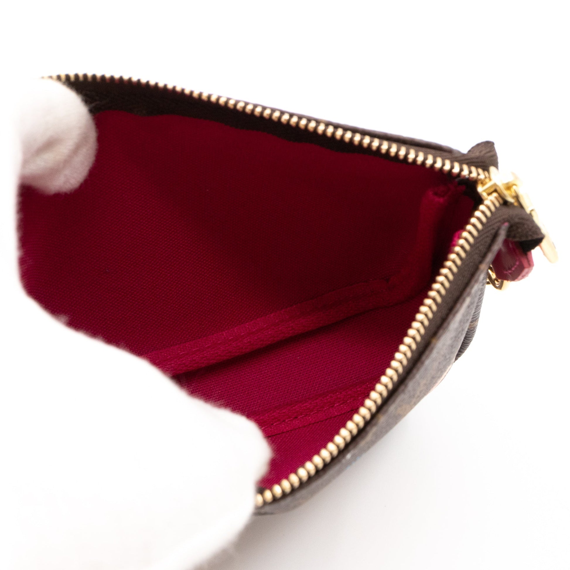 Louis Vuitton Mini Pochette Accessoires Monogram Vivienne Red in