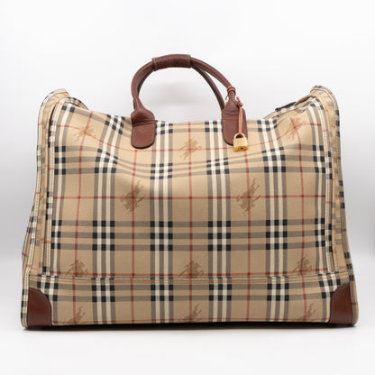 Soft Luggage House Check Brown Leather