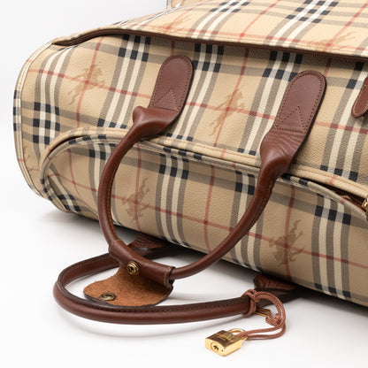 Soft Luggage House Check Brown Leather