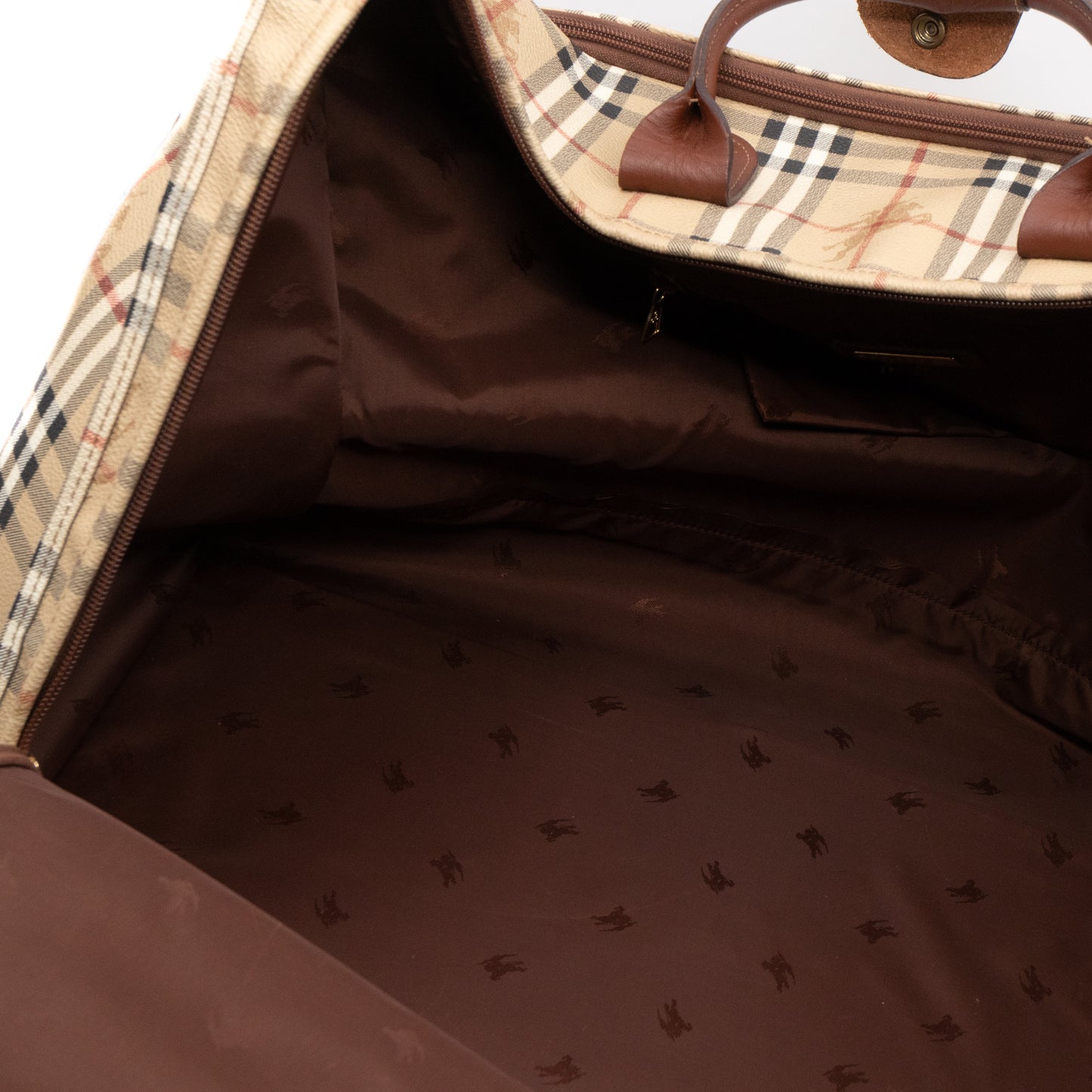 Soft Luggage House Check Brown Leather