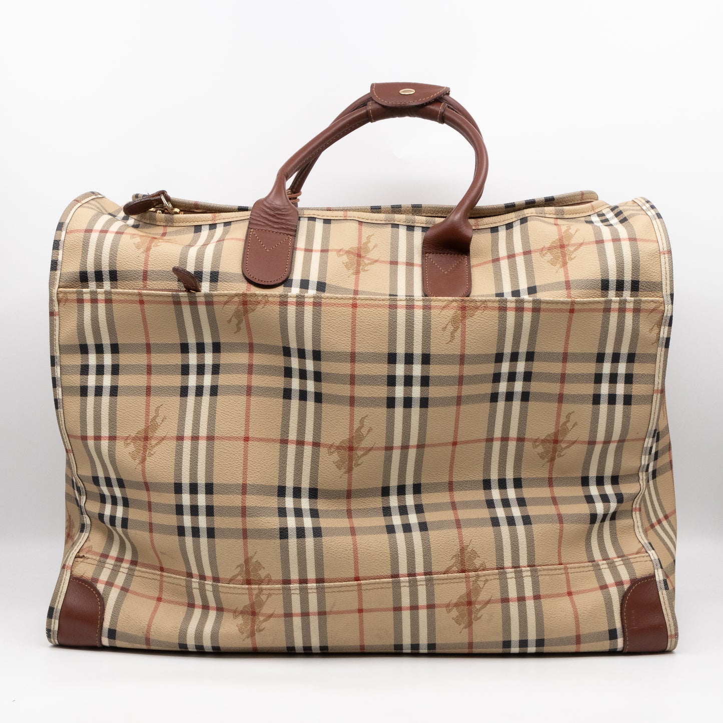 Soft Luggage House Check Brown Leather