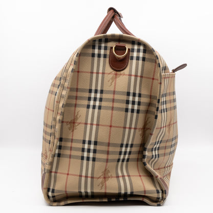 Soft Luggage House Check Brown Leather