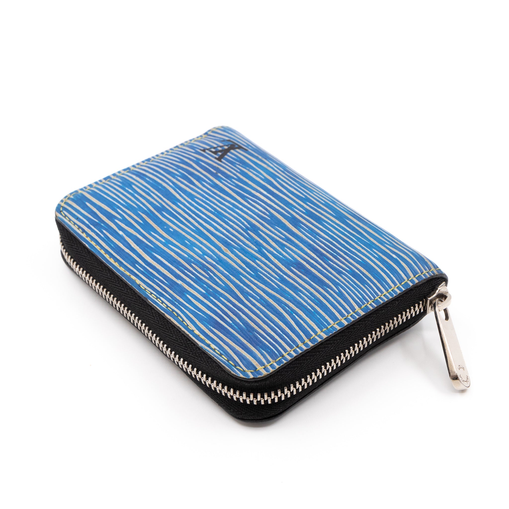 Zippy Coin Purse Epi Leather Denim