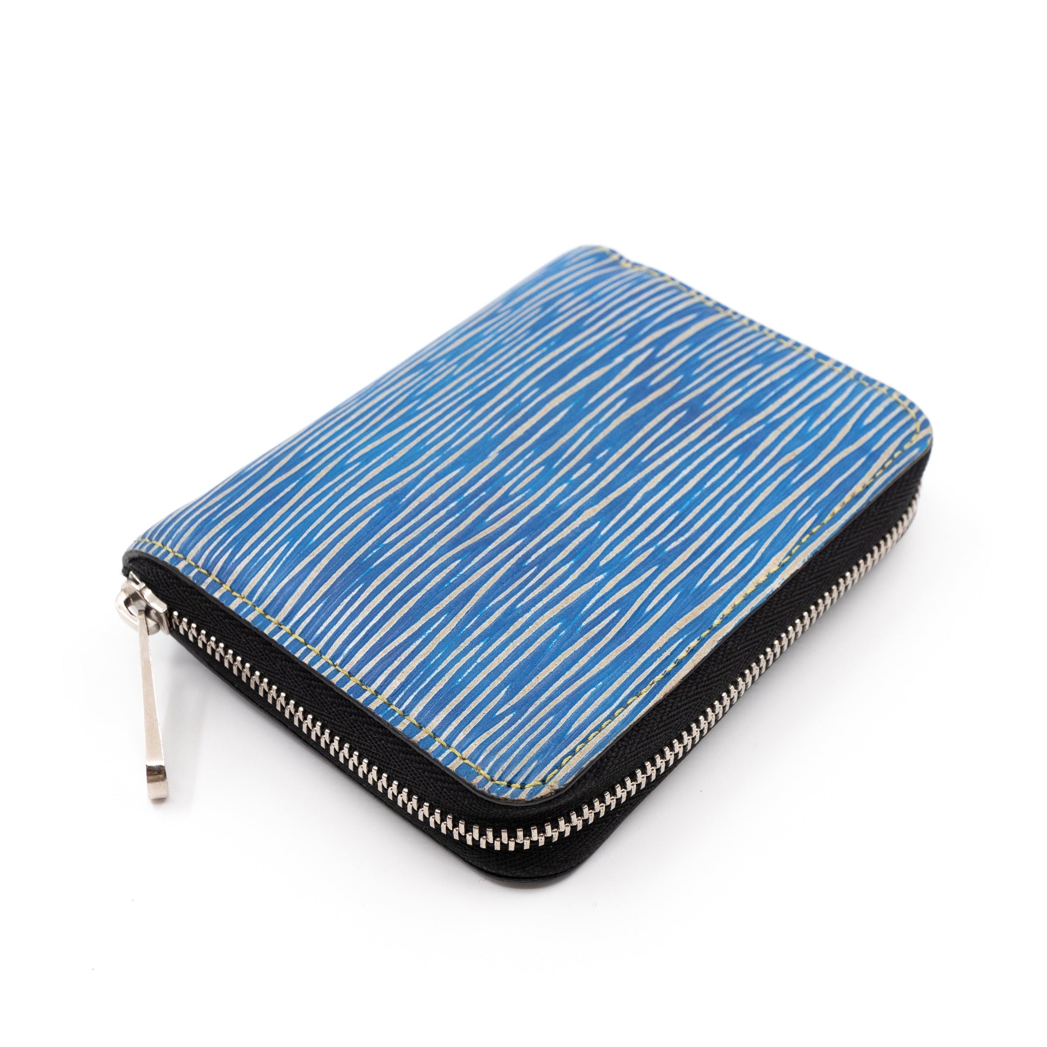 Zippy Coin Purse Epi Leather Denim