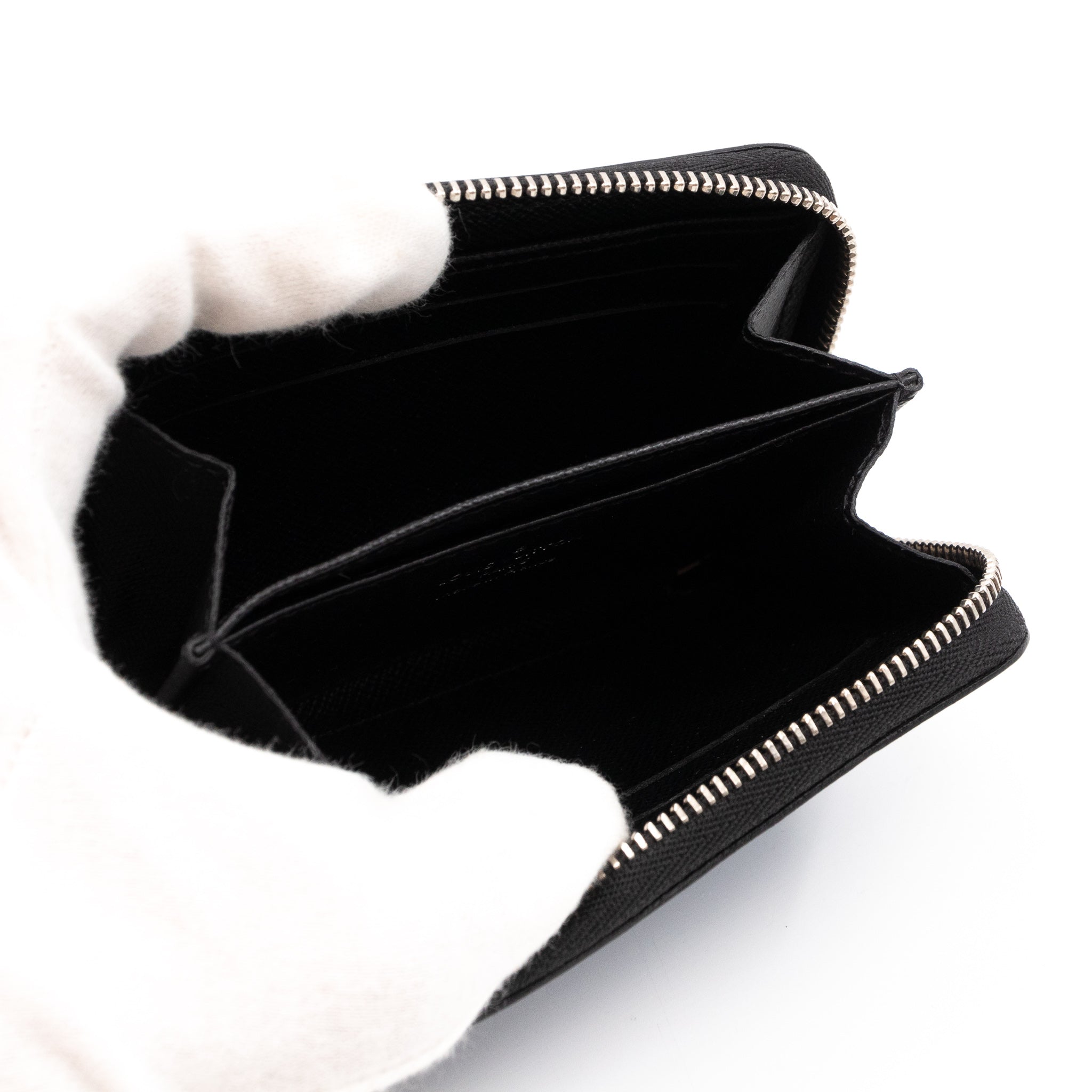 Zippy Coin Purse Epi Leather Denim
