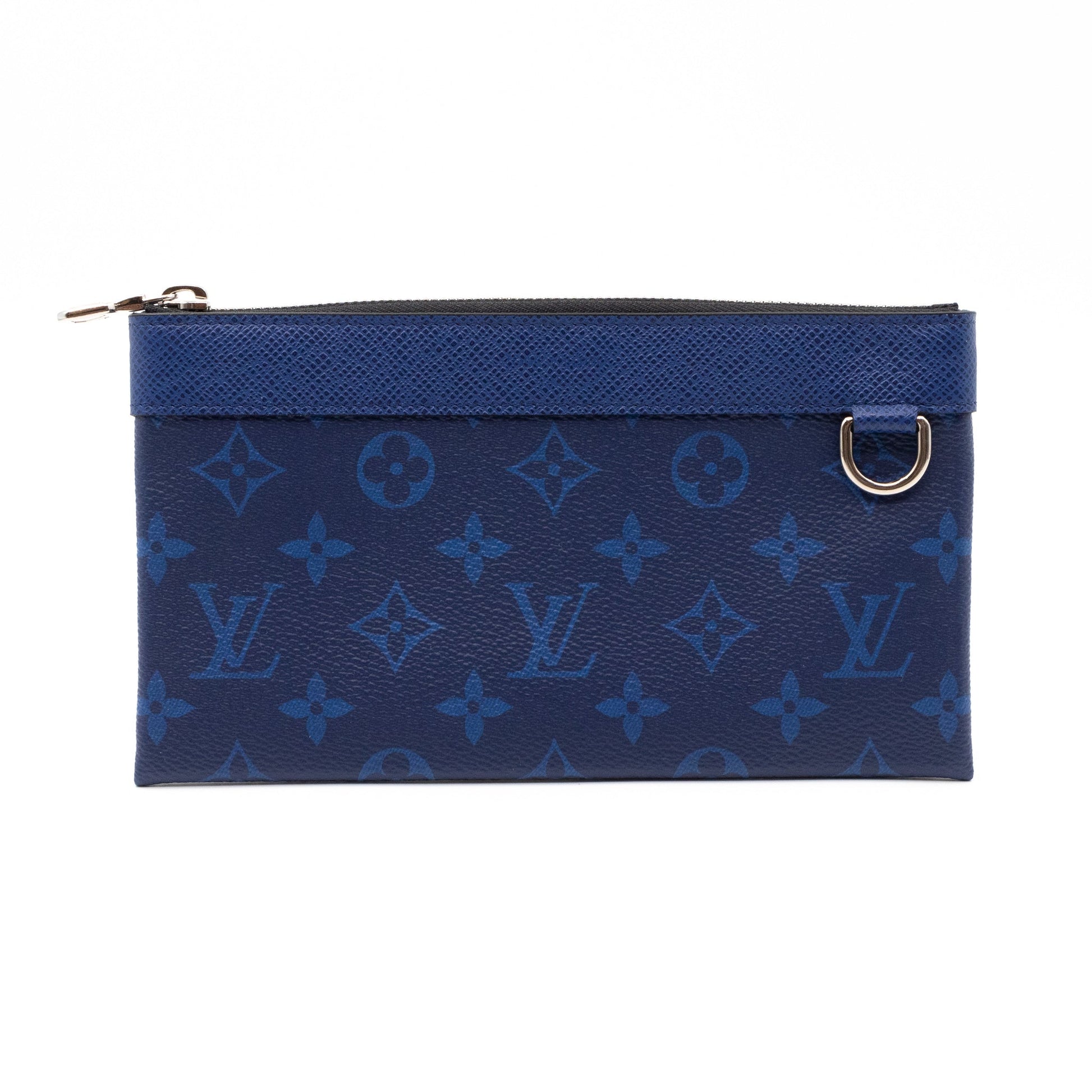 Louis Vuitton Discovery Pochette Monogram Pacific Taiga PM Blue for Men