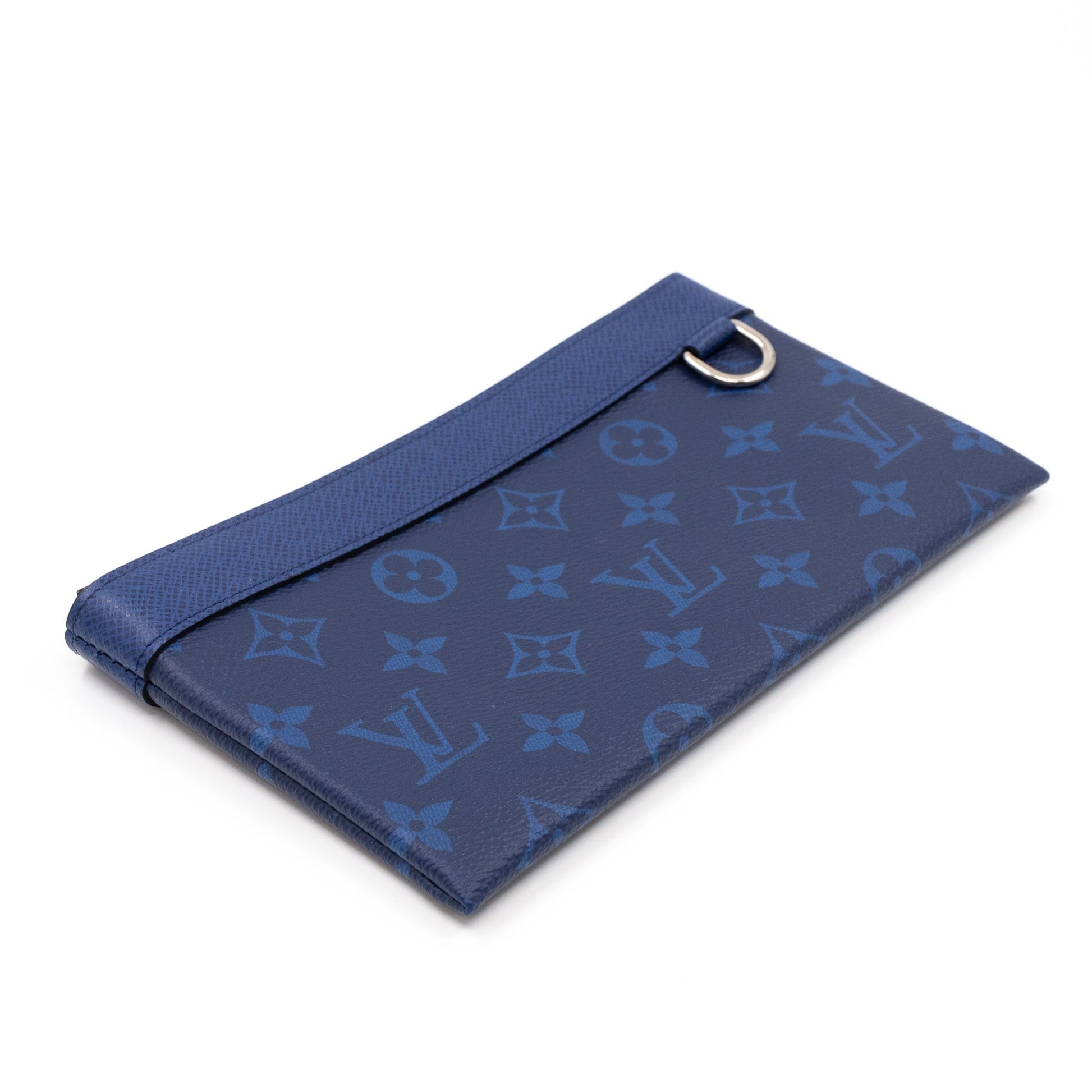 Louis Vuitton Discovery Pochette Monogram Taigarama PM Blue 178364306