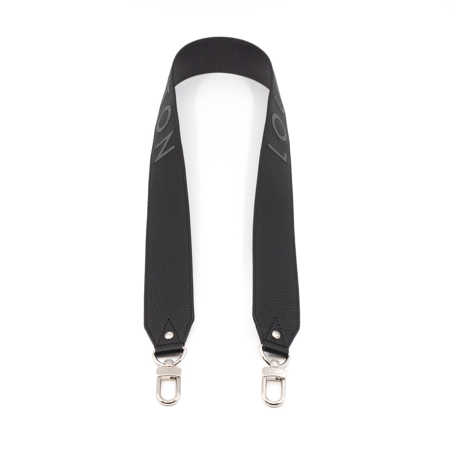Bandoulière Shoulder Strap Black Leather