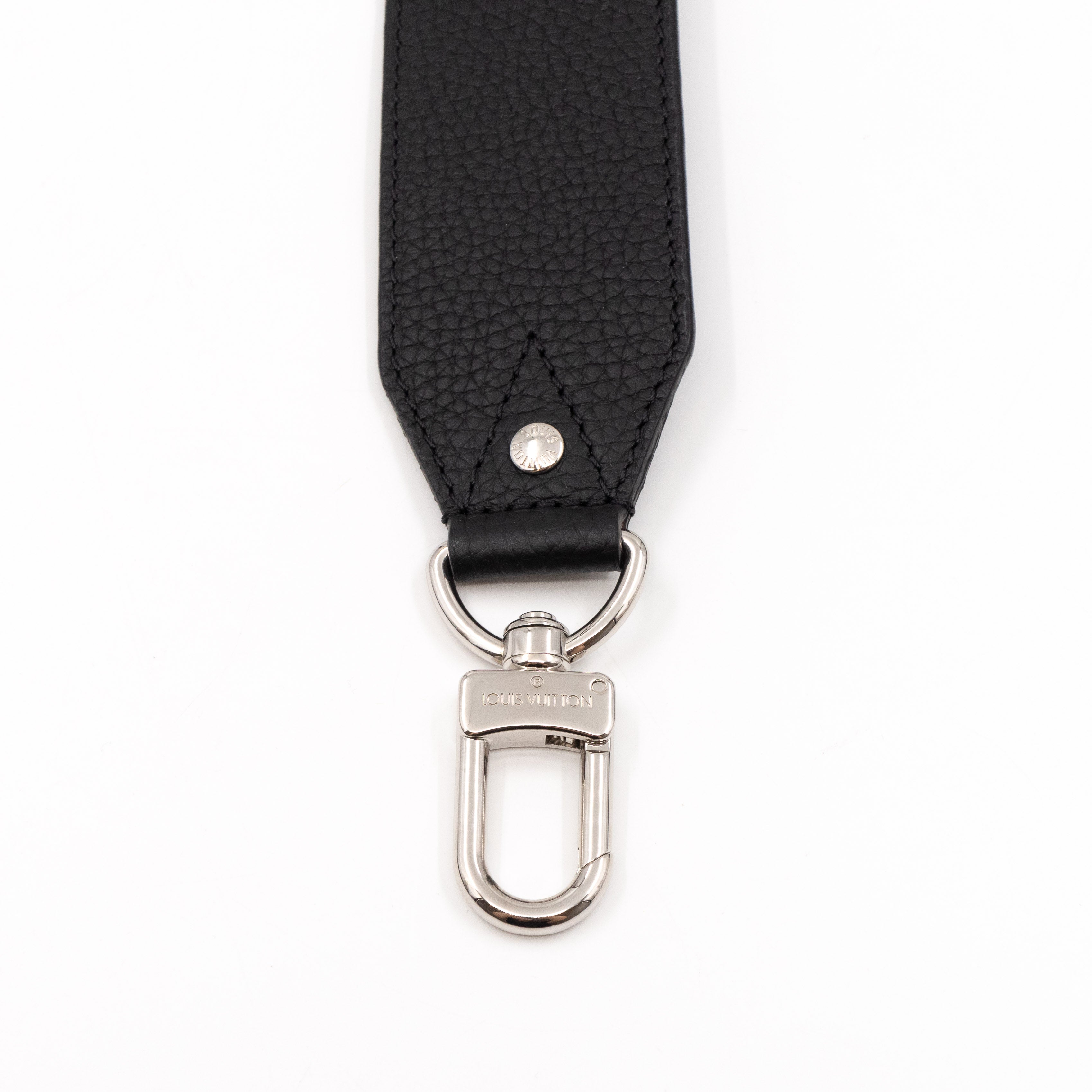 Bandoulière Shoulder Strap Black Leather