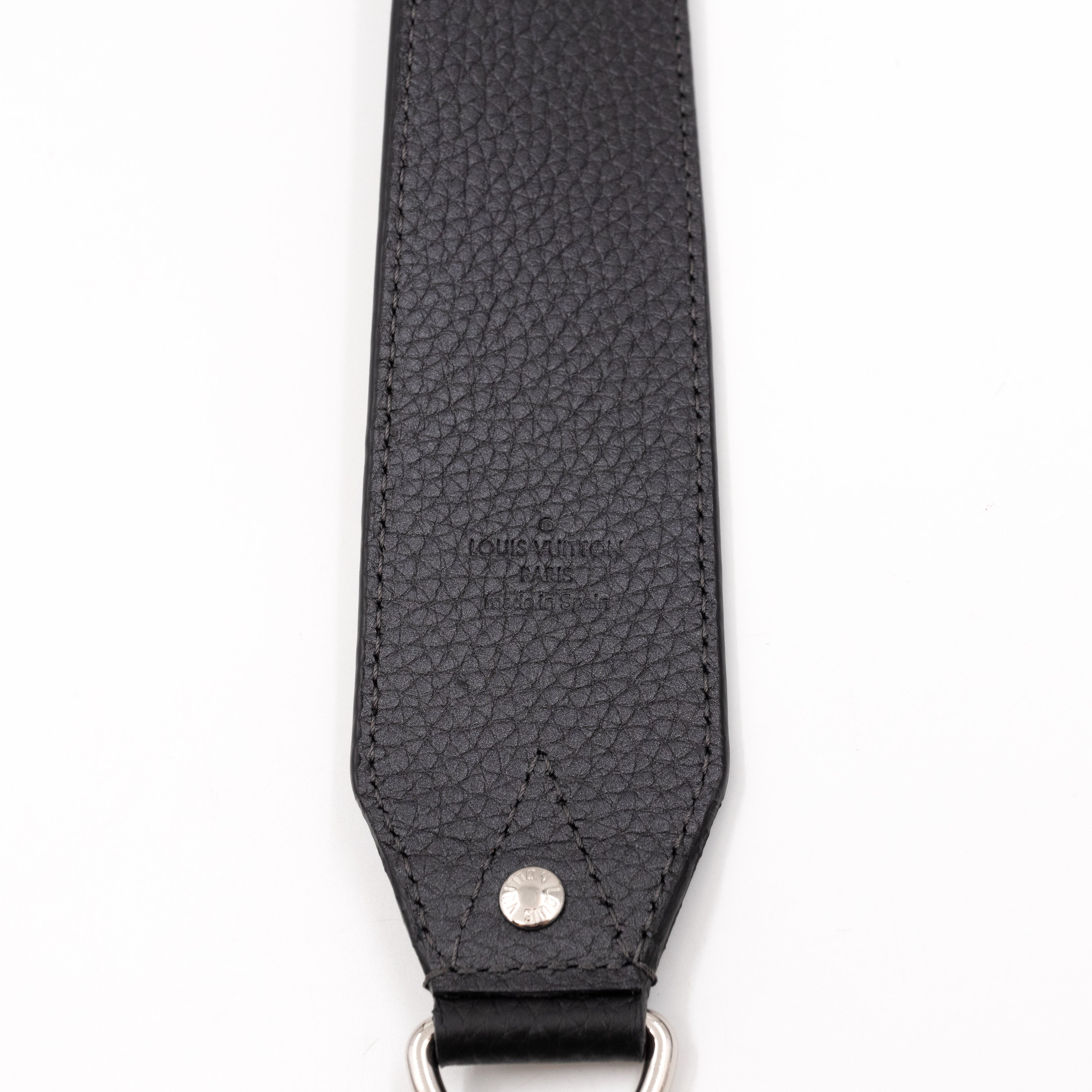 Bandoulière Shoulder Strap Black Leather