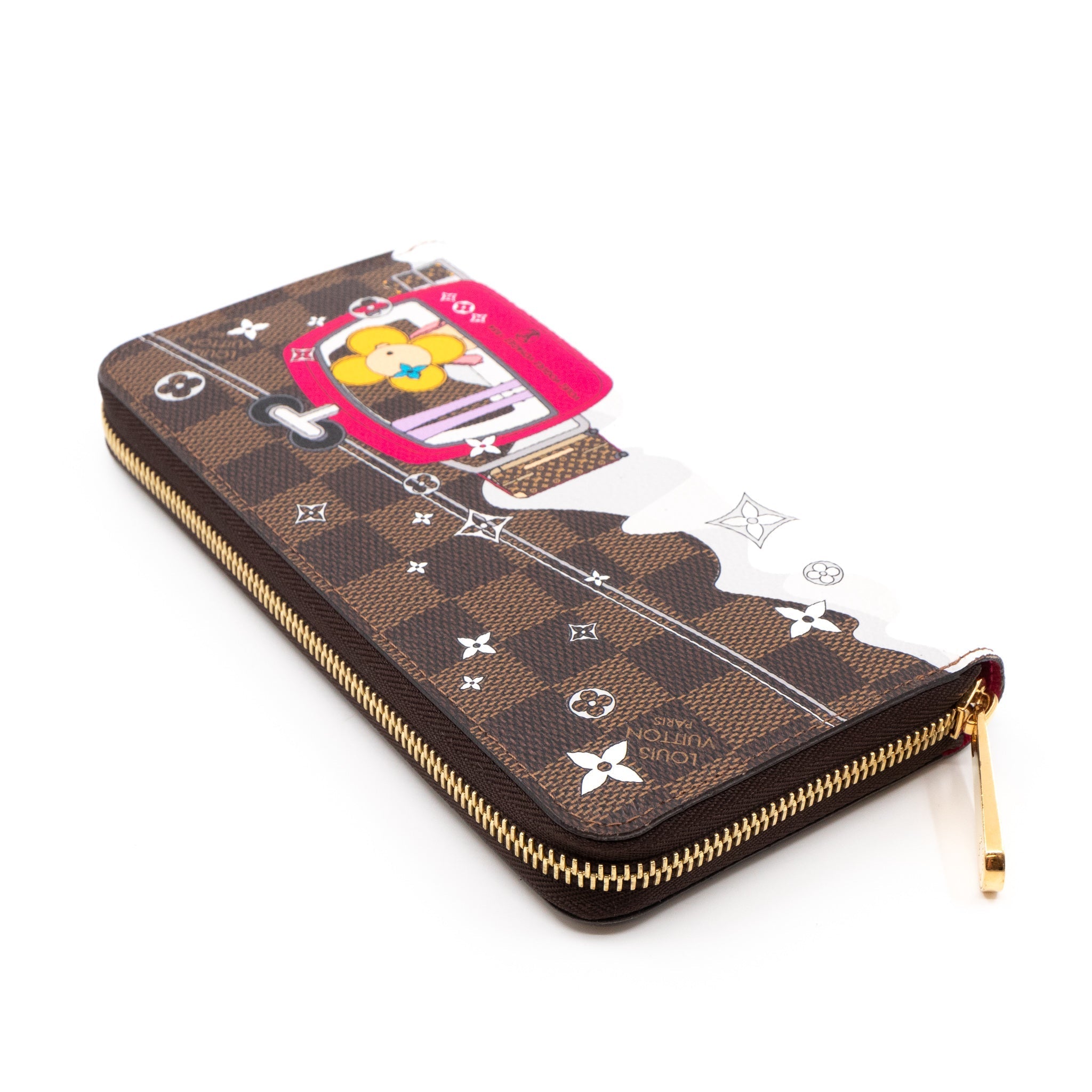 Zippy Wallet Damier Ebene Vivienne Courchevel