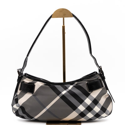 Shoulder Bag Beat Check Patent Leather
