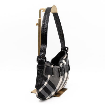 Shoulder Bag Beat Check Patent Leather