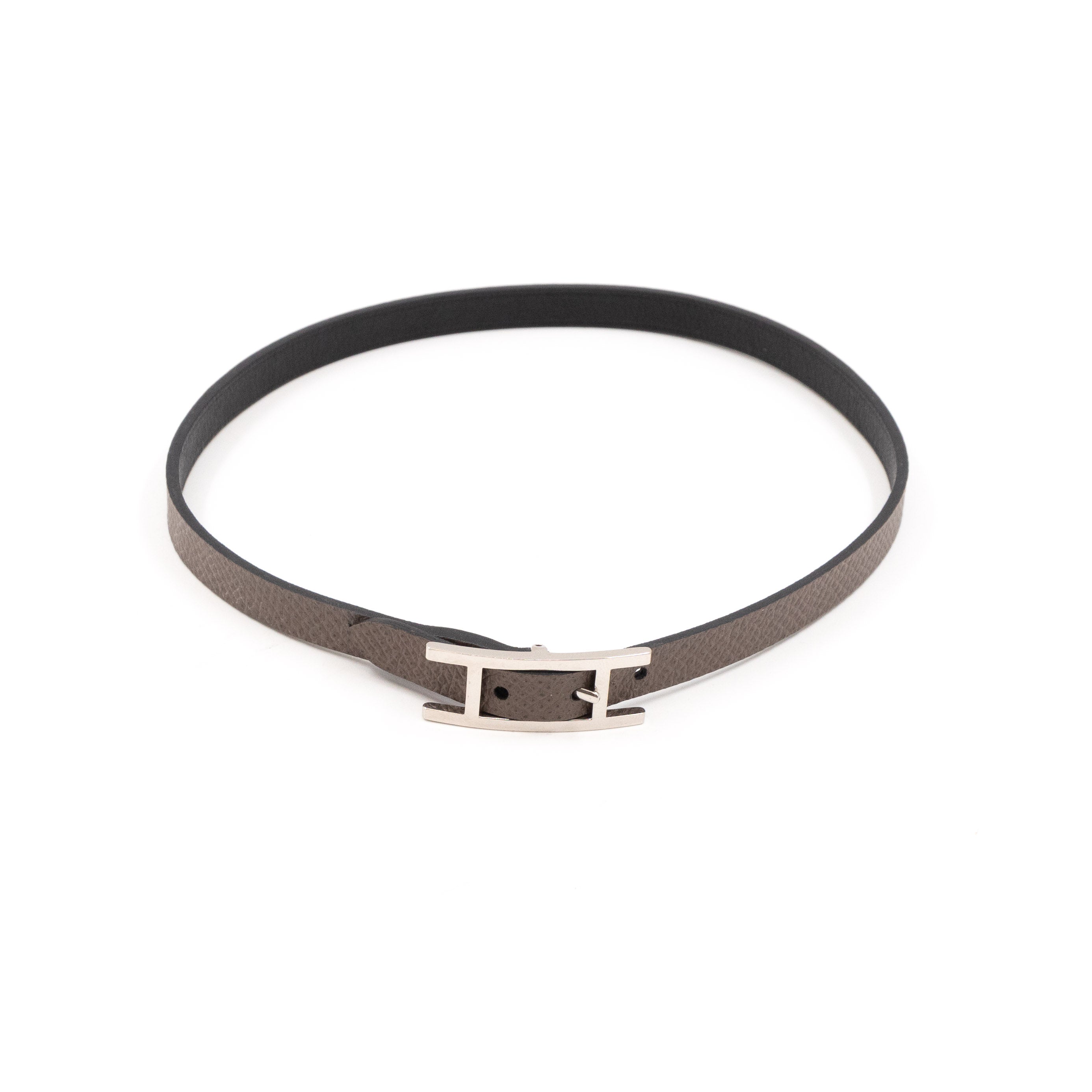 Behapi Double Tour Bracelet Black Grey Leather