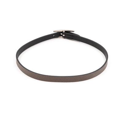 Behapi Double Tour Bracelet Black Grey Leather