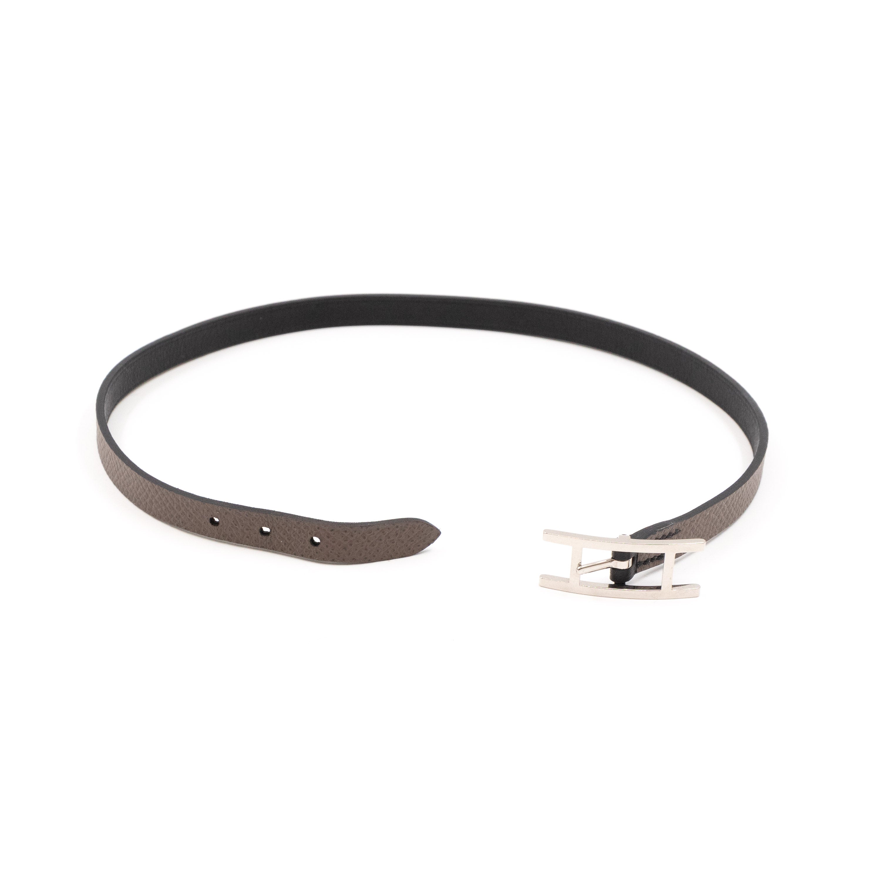Behapi Double Tour Bracelet Black Grey Leather