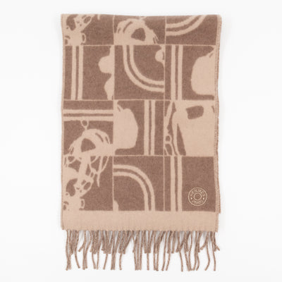 Brides de Gala en Desordre Muffler Cashmere Scarf Taupe Beige