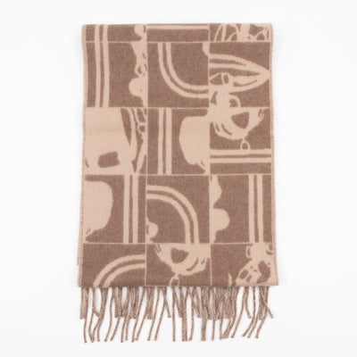 Brides de Gala en Desordre Muffler Cashmere Scarf Taupe Beige