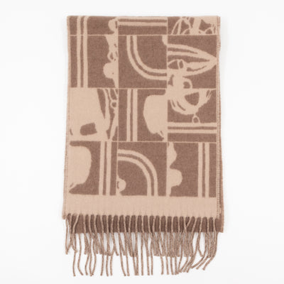Brides de Gala en Desordre Muffler Cashmere Scarf Taupe Beige