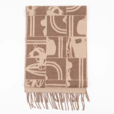 Brides de Gala en Desordre Muffler Cashmere Scarf Taupe Beige