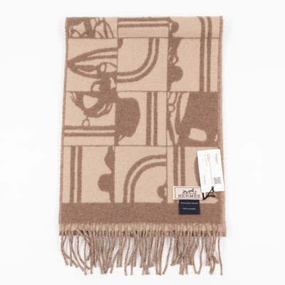 Brides de Gala en Desordre Muffler Cashmere Scarf Taupe Beige