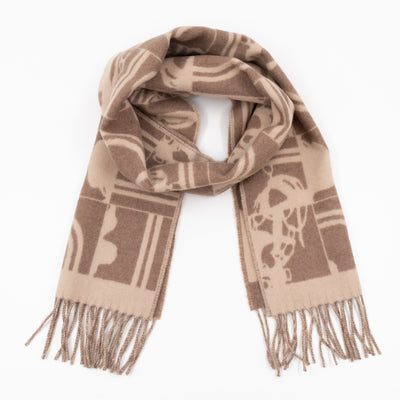 Brides de Gala en Desordre Muffler Cashmere Scarf Taupe Beige