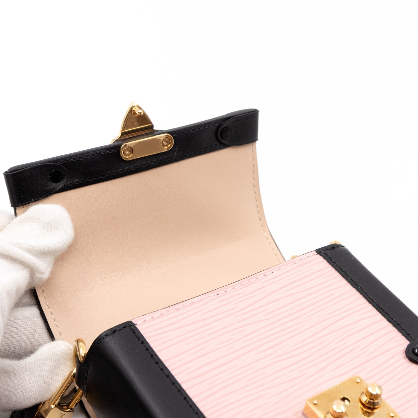 Vertical Trunk Pochette Epi Leather Rose