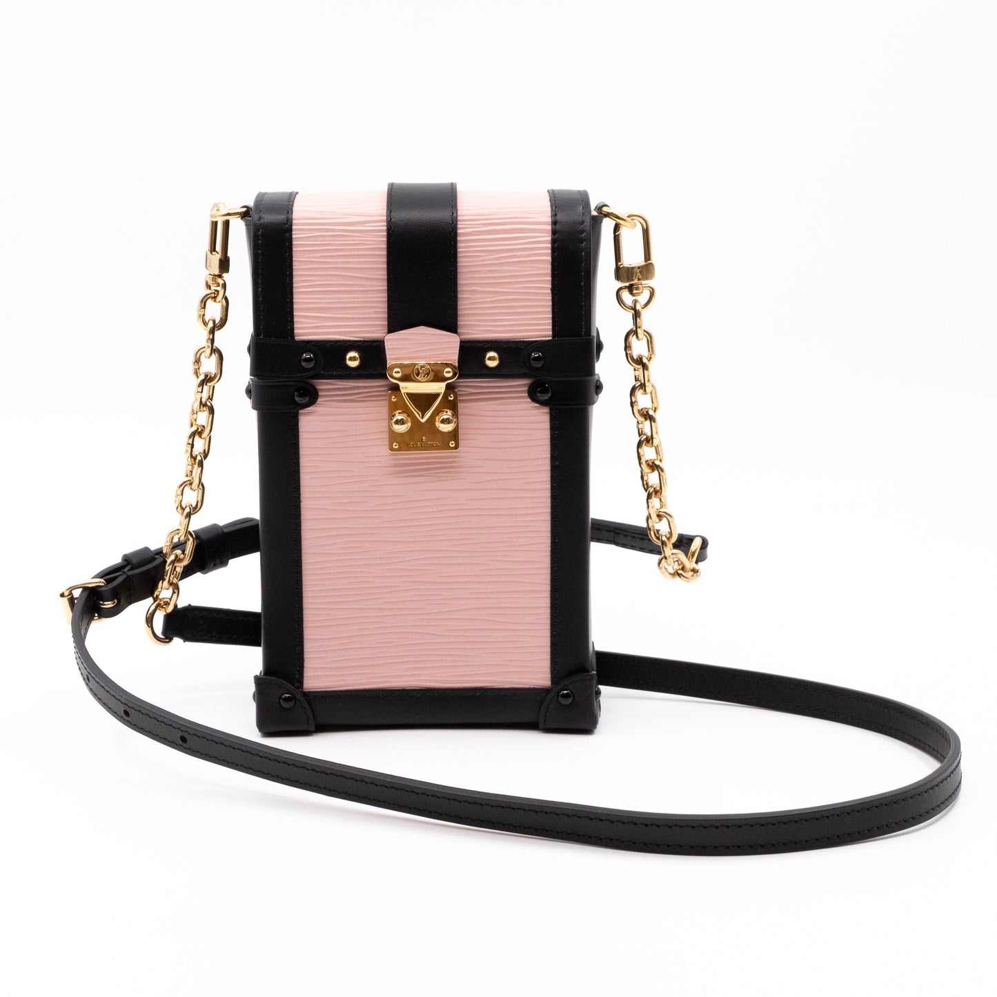 Vertical Trunk Pochette Epi Leather Rose