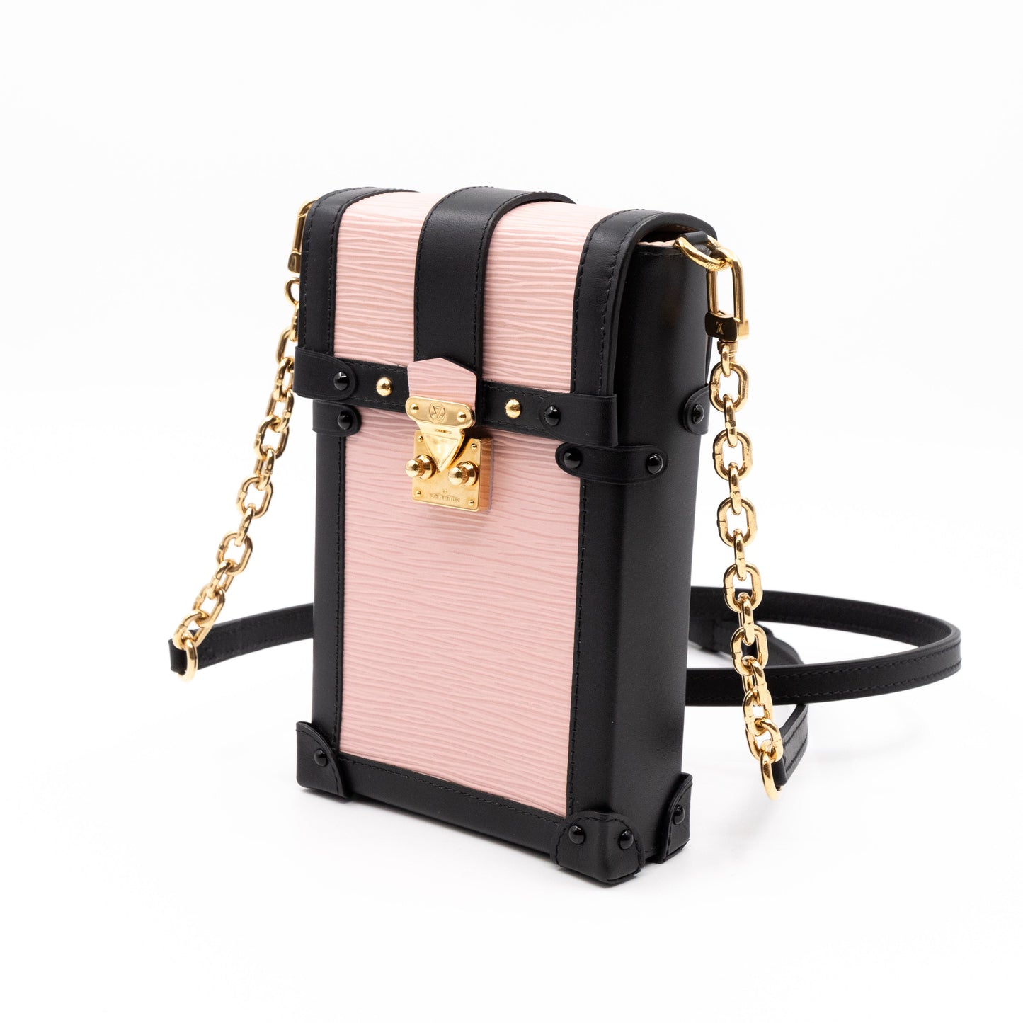 Vertical Trunk Pochette Epi Leather Rose