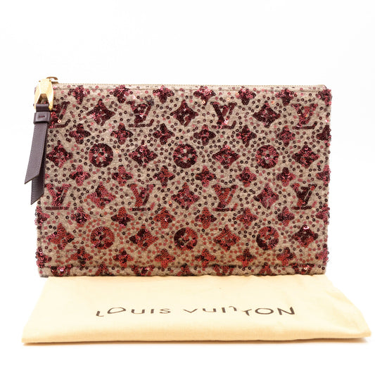 Sunshine Express Pochette Sequin Monogram Bordeaux