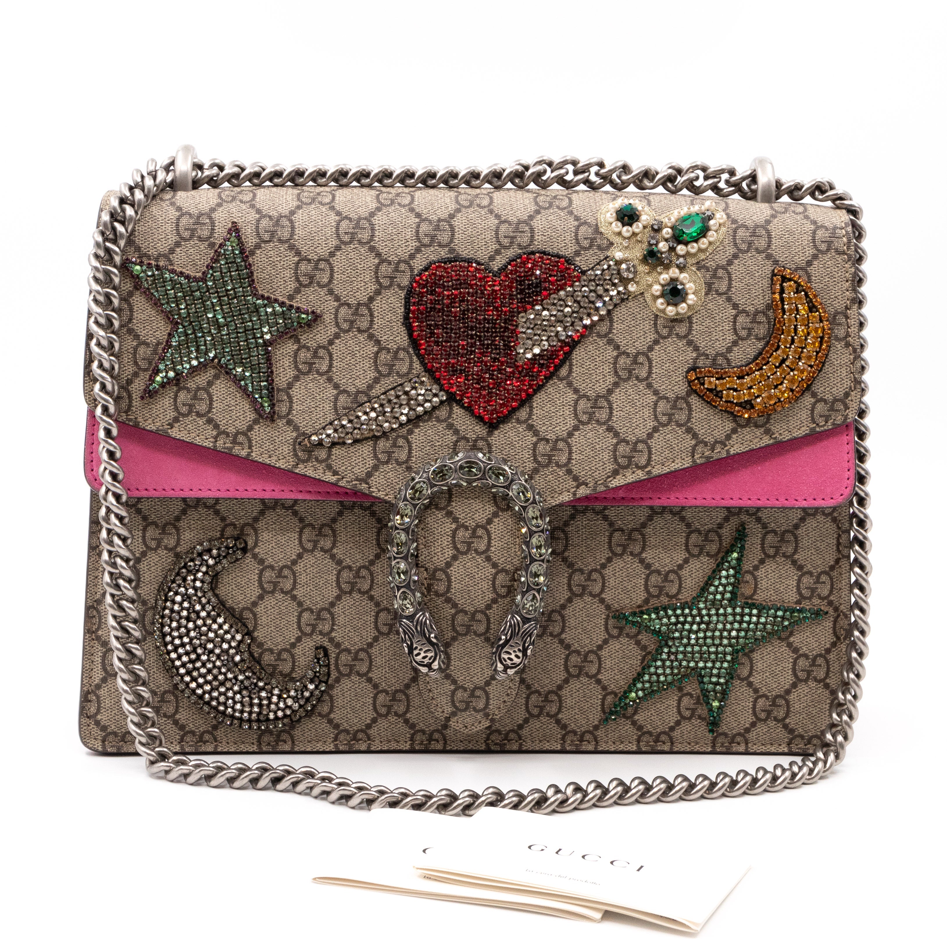 Gucci bag discount with heart logo