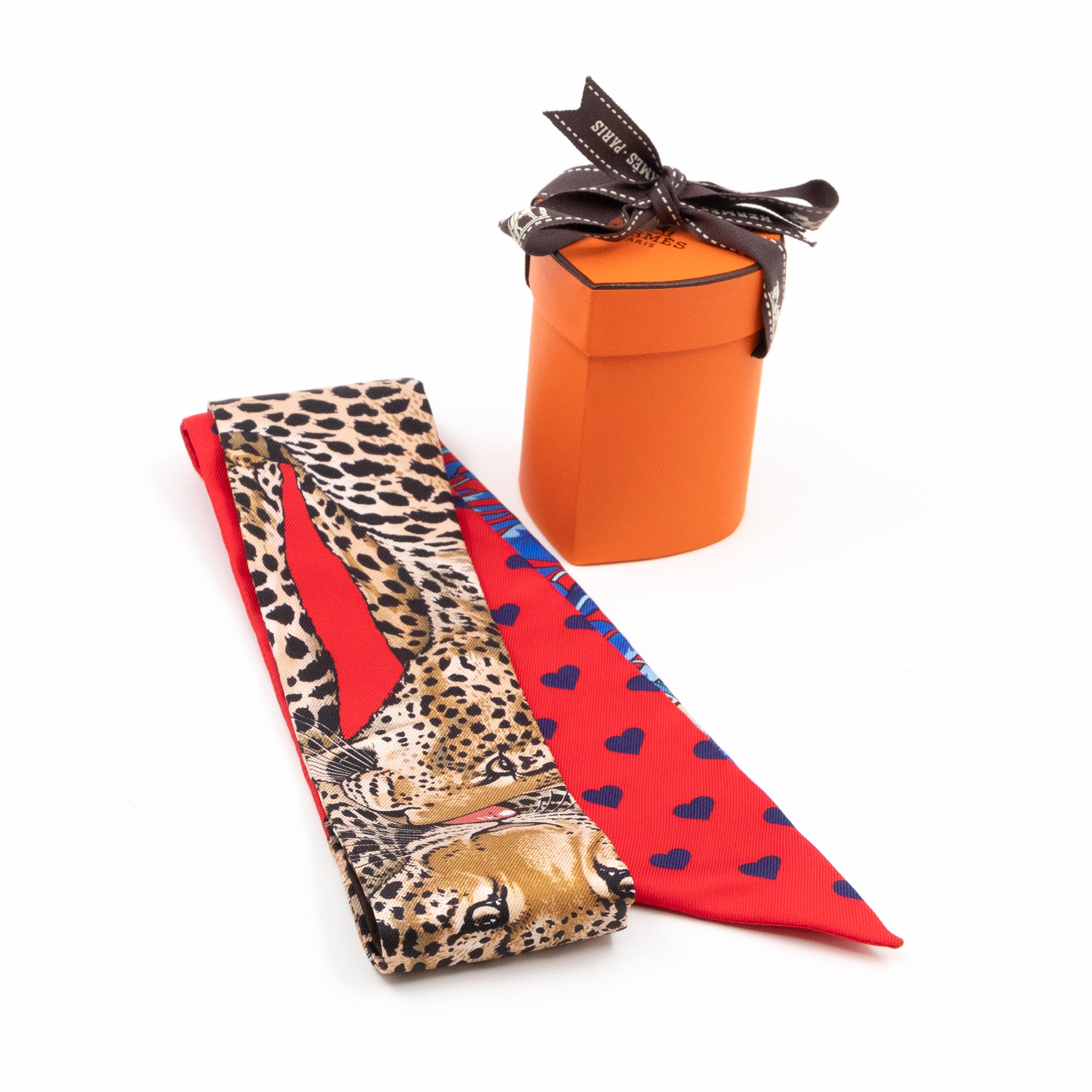 Twilly Scarf Jungle Love Love Red