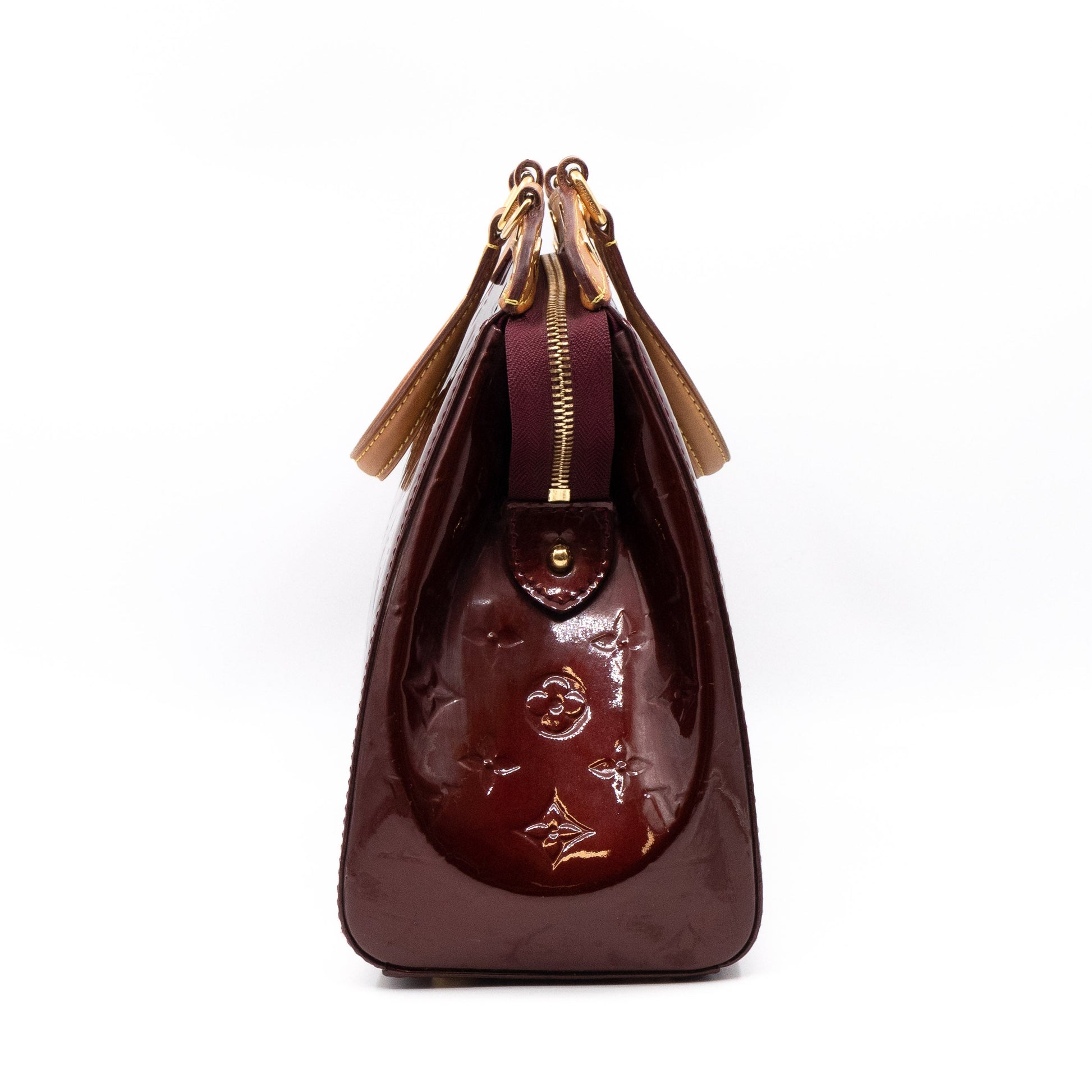 Louis Vuitton Melrose Avenue Bag Amarante Monogram Vernis Eggplant