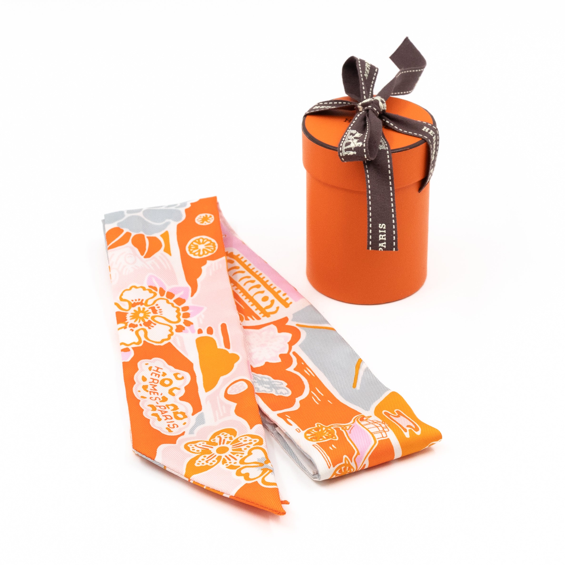Twilly Scarf Bingata Orange