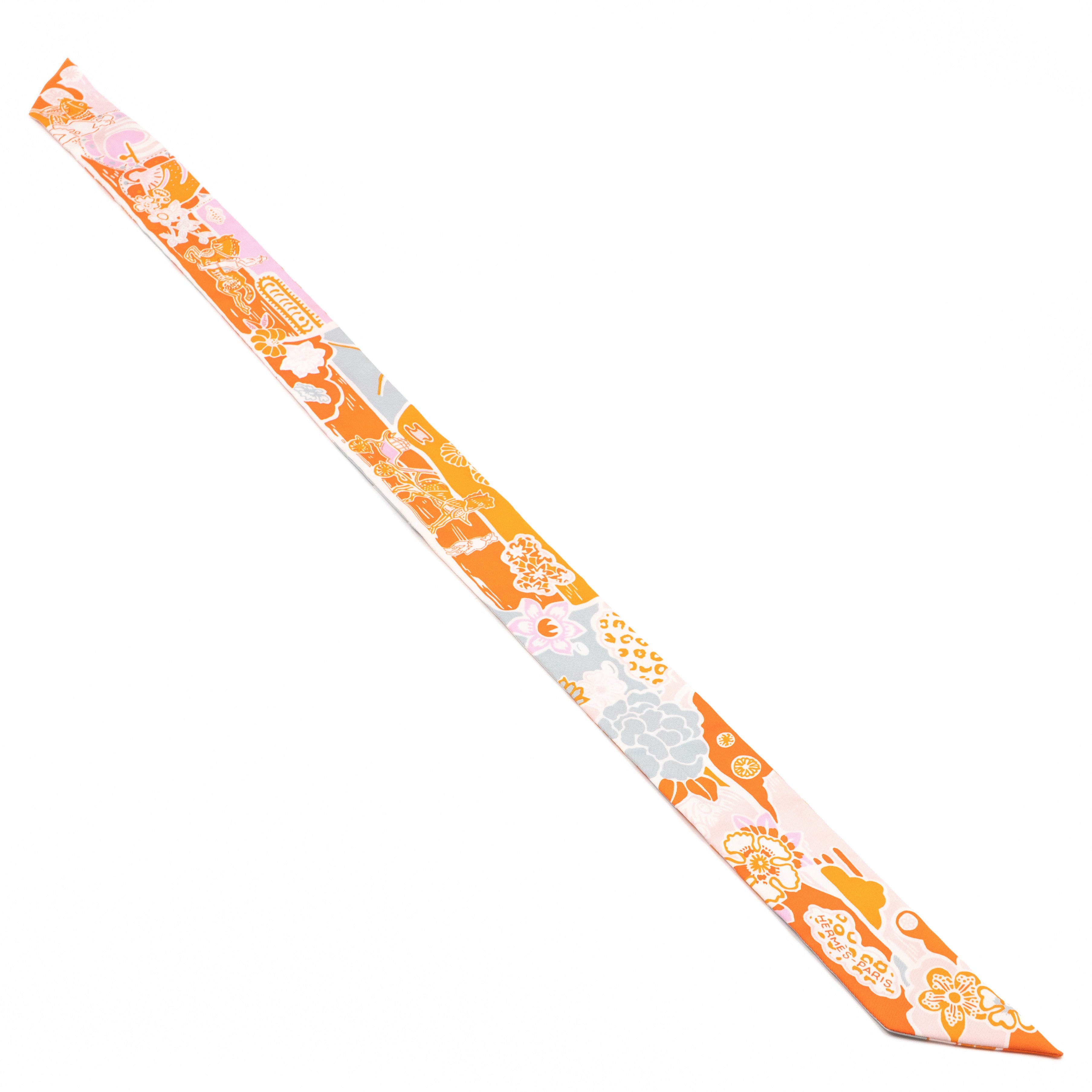 Twilly Scarf Bingata Orange